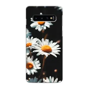 Чехол с ромашками на Samsung Galaxy S10e (Белые ромашки)