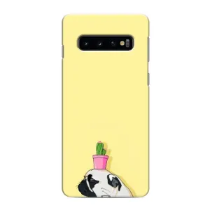 Бампер для Samsung Galaxy S10e з картинкою "Песики" (Кактус на голові)