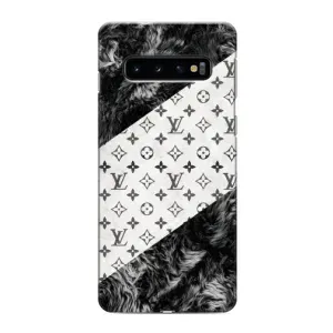 Чехол Стиль Louis Vuitton на Samsung Galaxy S10e (LV на белом)