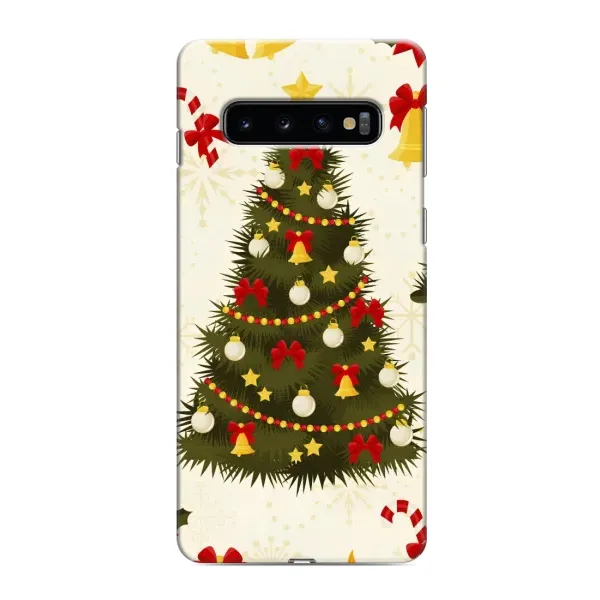 Чехол с рисунком «Новогодний принт» для Samsung Galaxy S10e