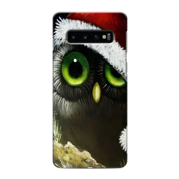 Чехол с рисунком «Новогодняя Сова» для Samsung Galaxy S10e