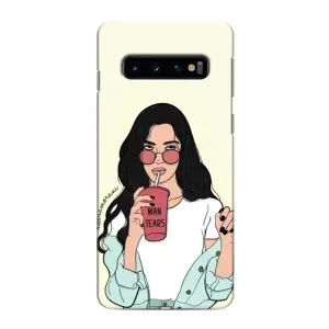 Силіконовый Чохол на Samsung Galaxy S10e з картинкой Модных девушек (З напоєм)