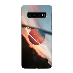 Чехол (ТПУ) с планетами на Samsung Galaxy S10e (Сатурн)