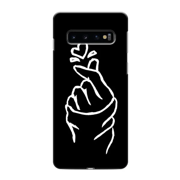 Чехол с рисунком «Сердце на черном» для Samsung Galaxy S10e Чехол с рисунком «Сердце на черном» для Samsung Galaxy S10e
