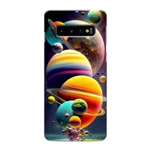 Чехол (ТПУ) с планетами на Samsung Galaxy S10e (Солнечна система)