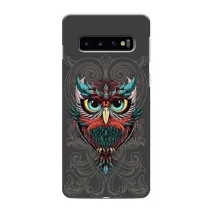 Чохли з принтом СОВИ для Samsung Galaxy S10e (Сова на сірому)