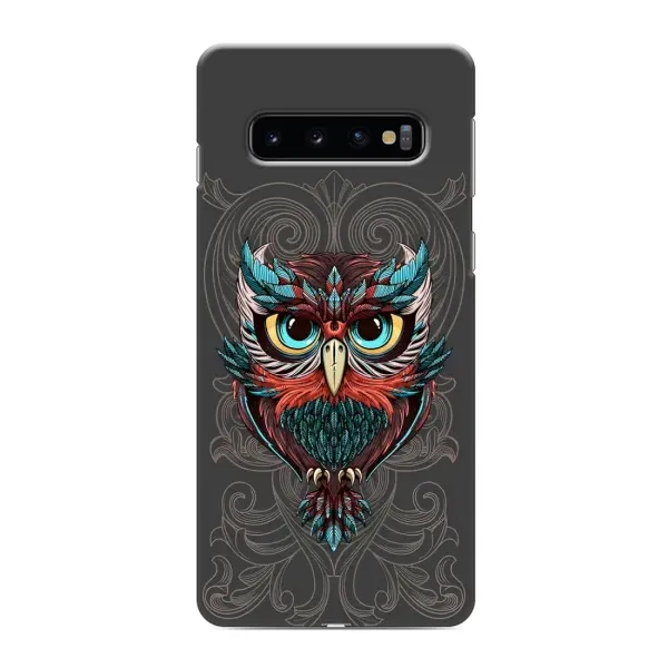 Чехол с рисунком «Сова на сером» для Samsung Galaxy S10e