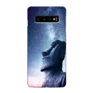 Силиконовые Чехлы (смешные стикеры) для Samsung Galaxy S10e (Статуя)