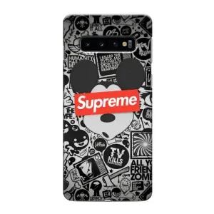 Чехол с Брендами одежды на Самсунг С10е (Supreme Маус)