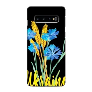 Чехол на Samsung Galaxy S10e Украинский дизайн (Ukraine в цветочках)