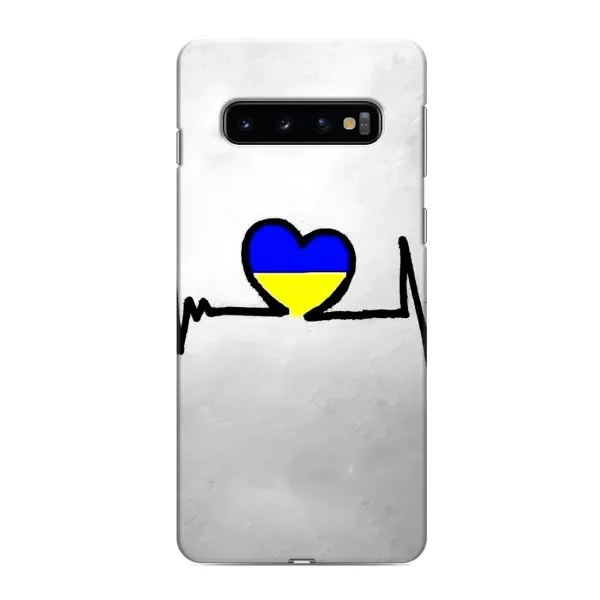 Чехол с рисунком «Украинская кардиограмма» для Samsung Galaxy S10e Чехол с рисунком «Украинская кардиограмма» для Samsung Galaxy S10e