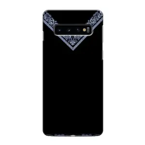 Силиконовый Чехол на Samsung Galaxy S10e (Воротник вышиванки)