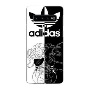 Чехол в стиле "Адидас" для Самсунг С10 Плюс (Adidas шнурки)