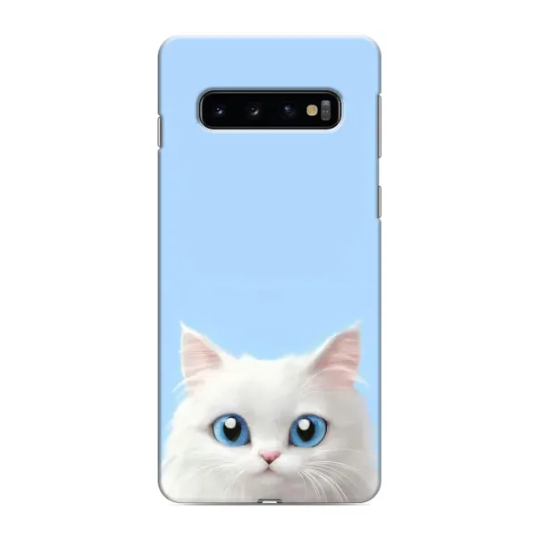 Чехол с рисунком «Белый кот» для Samsung Galaxy s10 Plus Чехол с рисунком «Белый кот» для Samsung Galaxy s10 Plus