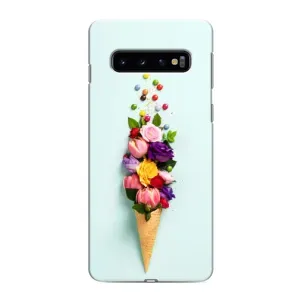 Чохли з тематикою "КВІТИ" на Samsung Galaxy s10 Plus (Квітка-морозиво)