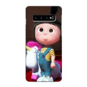 Мультяшный принт на Чехол для Самсунг С10 Плюс (Девочка Агнес)