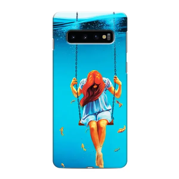 Чехол с рисунком «Девушка на качели» для Samsung Galaxy s10 Plus Чехол с рисунком «Девушка на качели» для Samsung Galaxy s10 Plus