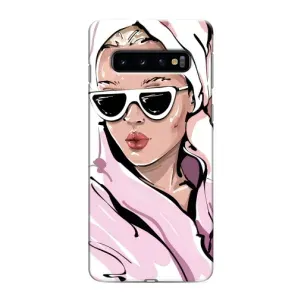Чехол с картинкой Модные Девчонки Samsung Galaxy s10 Plus (Девушка в халате)