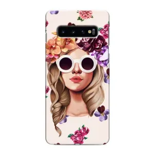 Чехол с картинкой Модные Девчонки Samsung Galaxy s10 Plus (Девушка в очках)