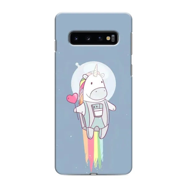 Чехол с рисунком «Единорог космонавт» для Samsung Galaxy s10 Plus