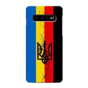 Чехлы УПА (Красно-Чёрный) на Samsung Galaxy s10 Plus (Флаг УПА)