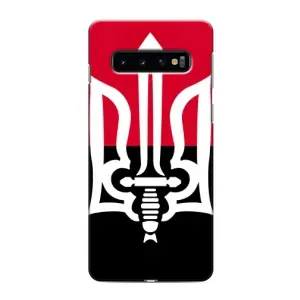 Чехлы УПА (Красно-Чёрный) на Samsung Galaxy s10 Plus (Герб Украины)