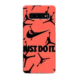 Силиконовый Чехол Nike Air Jordan на Самсунг С10 Плюс