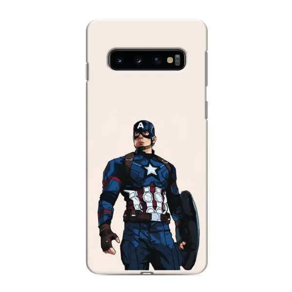 Чехол с рисунком «Капитан Америка» для Samsung Galaxy s10 Plus