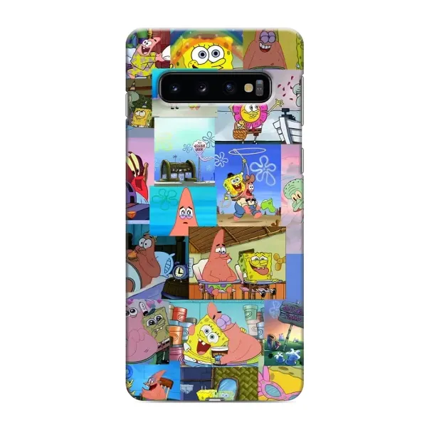 Чехол с рисунком «Комиксы Спанч Боб» для Samsung Galaxy s10 Plus Чехол с рисунком «Комиксы Спанч Боб» для Samsung Galaxy s10 Plus