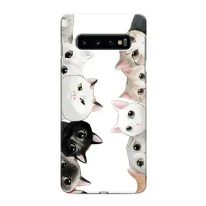 Силіконовий чохол з котиком для Samsung Galaxy s10 Plus (Коти)
