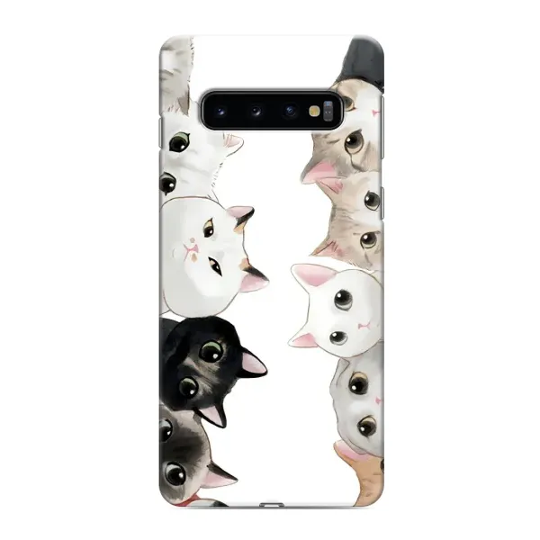 Чехол с рисунком «Коты» для Samsung Galaxy s10 Plus