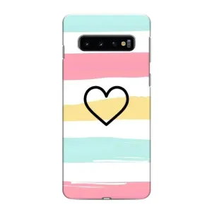 Чехлы с тематикой "Маленькие Сердечки" на Samsung Galaxy s10 Plus (Красивое сердечко)