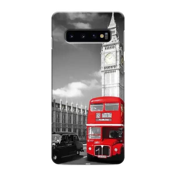 Чехол с рисунком «Красный автобус» для Samsung Galaxy s10 Plus Чехол с рисунком «Красный автобус» для Samsung Galaxy s10 Plus
