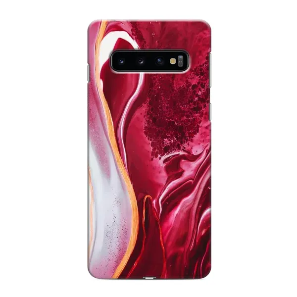 Чехол с рисунком «Красный мрамор» для Samsung Galaxy s10 Plus Чехол с рисунком «Красный мрамор» для Samsung Galaxy s10 Plus