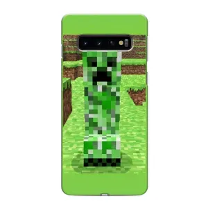 Чохли для Samsung Galaxy s10 Plus (Персонажі МайнКрафт) (Кріпер 2)