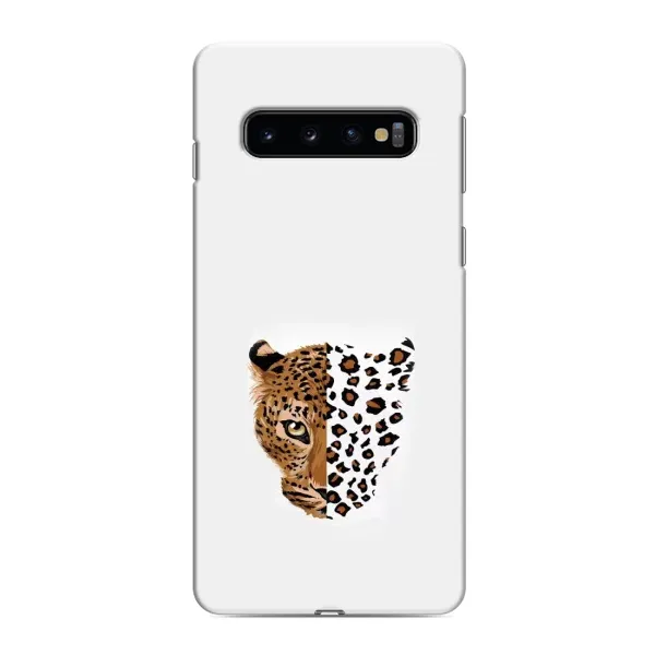 Чехол с рисунком «Леопард на белом» для Samsung Galaxy s10 Plus Чехол с рисунком «Леопард на белом» для Samsung Galaxy s10 Plus