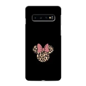 Чехол с леопардовым принтом на Samsung Galaxy s10 Plus (Леопардовая Минни)