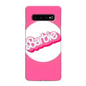 Силиконовый Чехол Барби Фильм на Samsung Galaxy s10 Plus (Лого Барби)