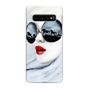 Чехол с картинкой Модные Девчонки Samsung Galaxy s10 Plus (Любительница коней)