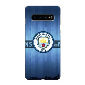 Силиконовые Чехлы принт Футбол на Samsung Galaxy s10 Plus (ManCity)
