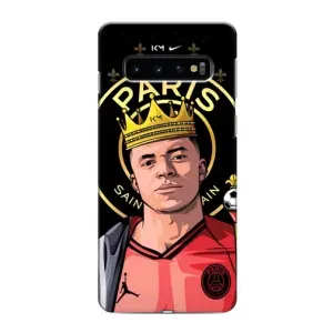 Чехол (TPU) с Футболистом на Samsung Galaxy s10 Plus (Mbappe King)