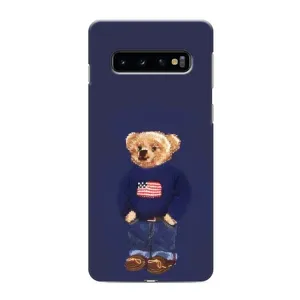 Чехлы Мишка Тедди для Самсунг С10 Плюс (Мишка USA)