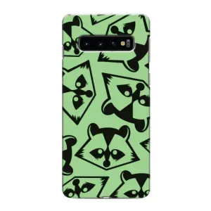 Силіконовий Чохол з Энотами на Samsung Galaxy s10 Plus (Мордочки Єнота)