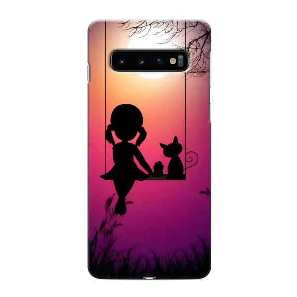 Чехол с рисунком «На качели» для Samsung Galaxy s10 Plus Чехол с рисунком «На качели» для Samsung Galaxy s10 Plus