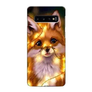 Чохол з Лисичкою для Samsung Galaxy s10 Plus (Новорічне лисеня)