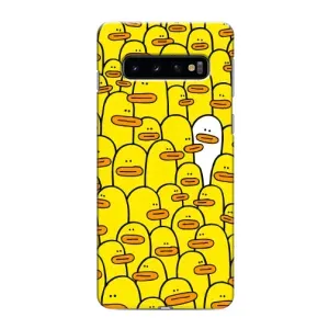 Силіконовий бампер з картинкою звірів для Samsung Galaxy s10 Plus (Особливий)
