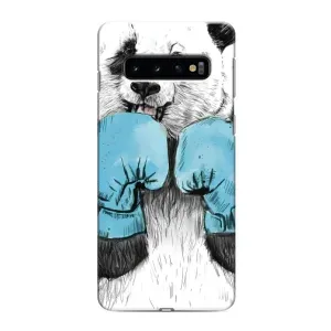 Чехлы с Пандами на Samsung Galaxy s10 Plus (Панда боксер)