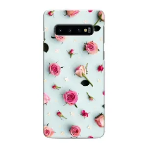 Чехлы с принтом Розочки для Samsung Galaxy s10 Plus (Разные цветы)