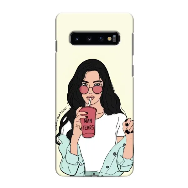 Чехол с рисунком «С напитком» для Samsung Galaxy s10 Plus Чехол с рисунком «С напитком» для Samsung Galaxy s10 Plus