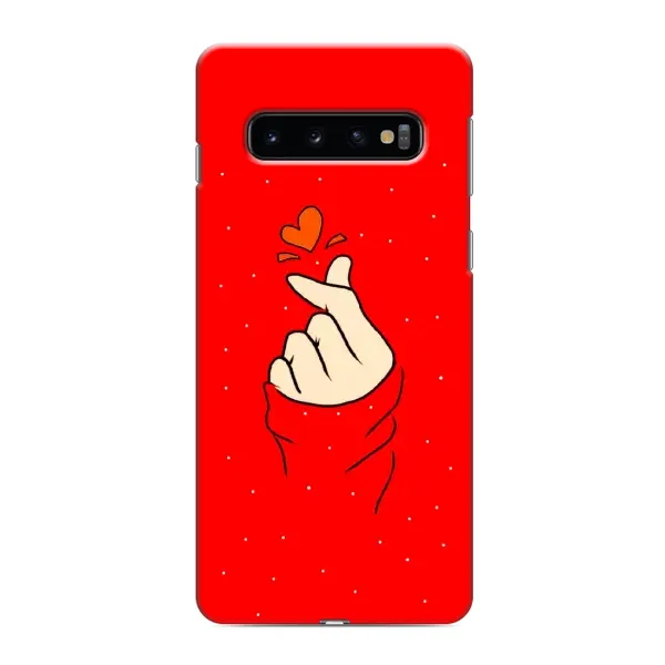 Чехол с рисунком «Сердце на красном» для Samsung Galaxy s10 Plus Чехол с рисунком «Сердце на красном» для Samsung Galaxy s10 Plus